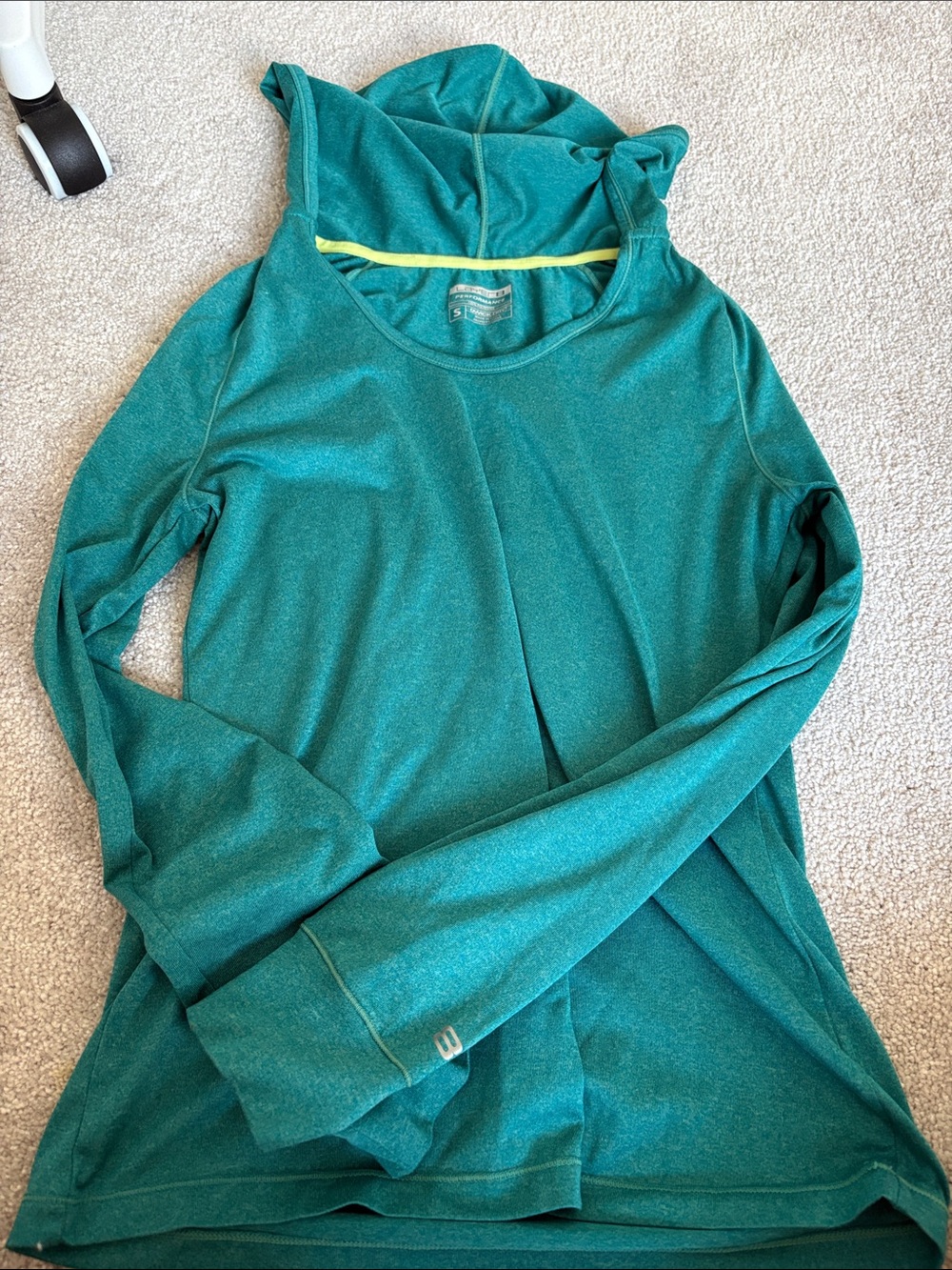 Layer 8 Teal Hooded Long Sleeve Top